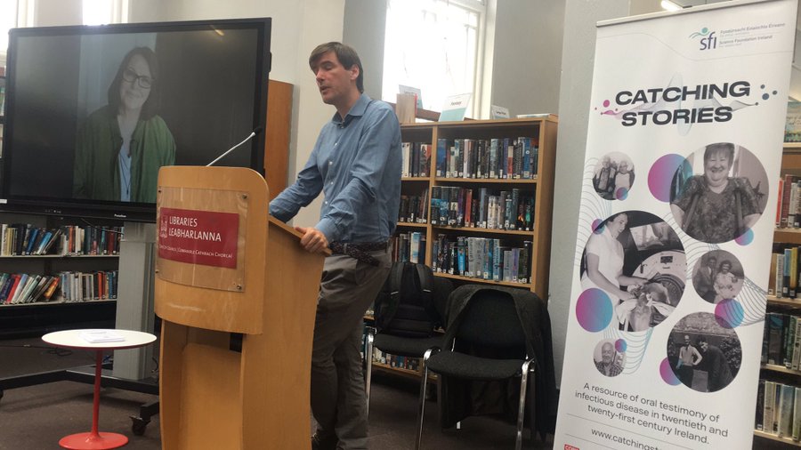 Project coordinator James Furey giving talk at Cork City Library for Heritage Week 2022