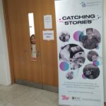 Catching Stories Banner with next to excited child